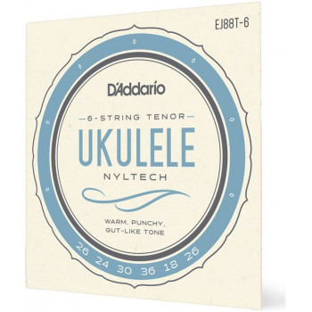 D'ADDARIO EJ88 T-6 - Струны для укулеле тенор 6 струн