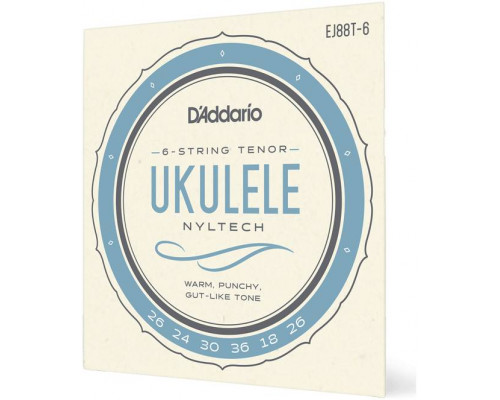 D'ADDARIO EJ88 T-6 - Струны для укулеле тенор 6 струн