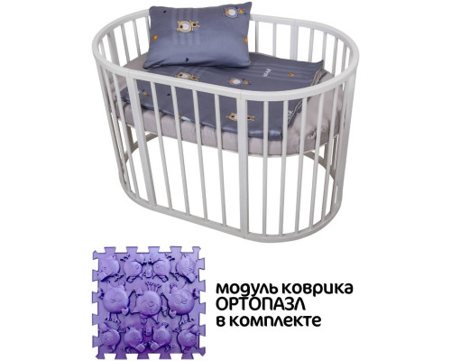 ВОМБАТИК Nature Collection Мишки (серый) - Комплект постельного белья
