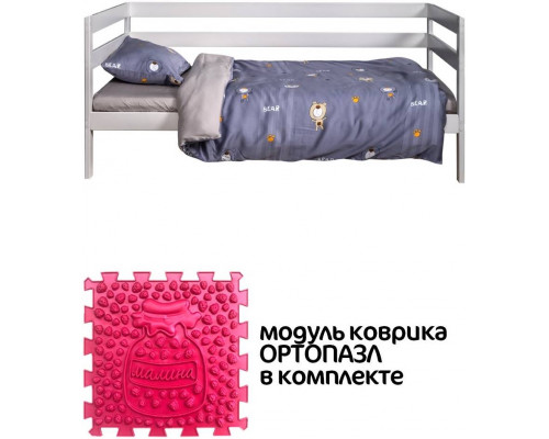 ВОМБАТИК Nature Collection Мишки (серый) - Комплект постельного белья
