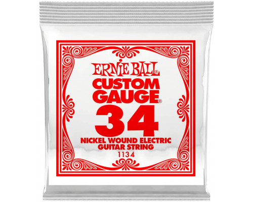 ERNIE BALL 1134 Nickel Wound .034 - Струна одиночная для электрогитары