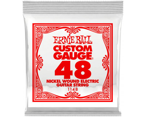 ERNIE BALL 1148 Nickel Wound .048 - Струна одиночная для электрогитары