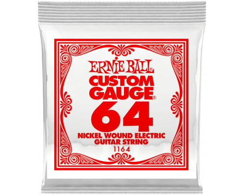 ERNIE BALL 1164 Nickel Wound .064 - Струна одиночная для электрогитары