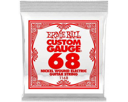 ERNIE BALL 1168 Nickel Wound .068 - Струна одиночная для электрогитары
