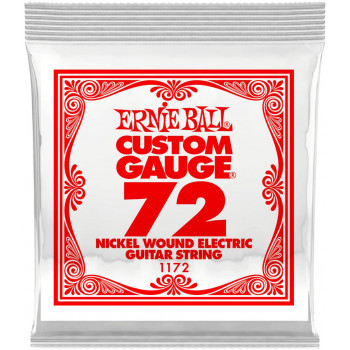 ERNIE BALL 1172 Nickel Wound .072 - Струна одиночная для электрогитары