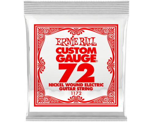 ERNIE BALL 1172 Nickel Wound .072 - Струна одиночная для электрогитары