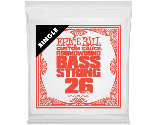 ERNIE BALL 1626 Nickel Wound .026 - Струна одиночная для бас-гитары