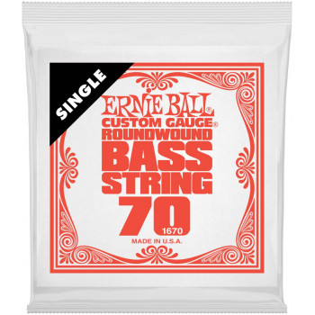 ERNIE BALL 1670 Nickel Wound .070 - Струна одиночная для бас-гитары