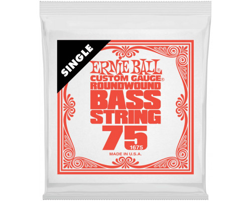 ERNIE BALL 1675 Nickel Wound .075 - Струна одиночная для бас-гитары