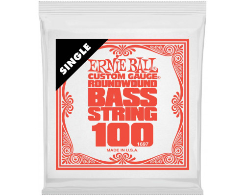 ERNIE BALL 1697 Nickel Wound .100 - Струна одиночная для бас-гитары