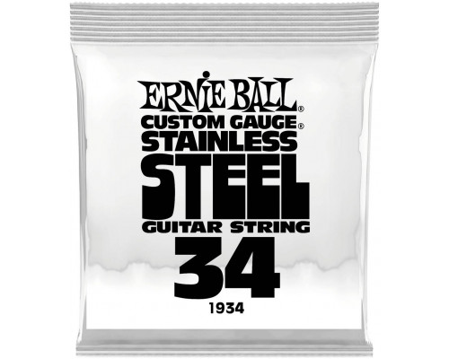 ERNIE BALL 1934 Stainless Steel .034 - Струна одиночная для электрогитары