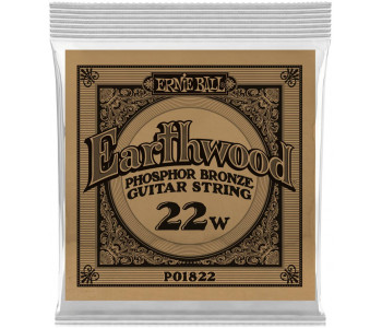 ERNIE BALL 1822 Earthwood Phosphor Bronze .022 - Струна одиночная для акустической гитары