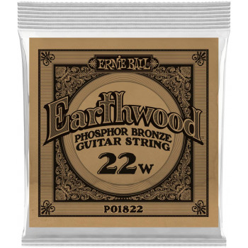 ERNIE BALL 1822 Earthwood Phosphor Bronze .022 - Струна одиночная для акустической гитары
