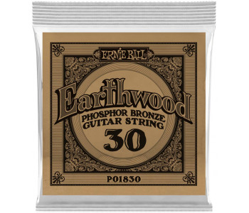 ERNIE BALL 1830 Earthwood Phosphor Bronze .030 - Струна одиночная для акустической гитары