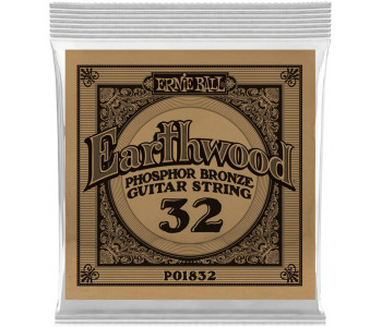 ERNIE BALL 1832 Earthwood Phosphor Bronze .032 - Струна одиночная для акустической гитары