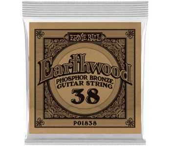 ERNIE BALL 1838 Earthwood Phosphor Bronze .038 - Струна одиночная для акустической гитары