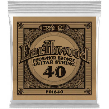 ERNIE BALL 1840 Earthwood Phosphor Bronze .040 - Струна одиночная для акустической гитары