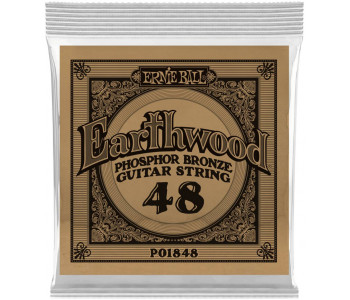 ERNIE BALL 1848 Earthwood Phosphor Bronze .048 - Струна одиночная для акустической гитары