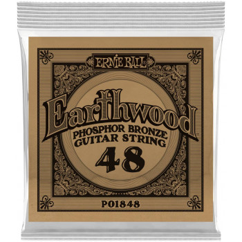 ERNIE BALL 1848 Earthwood Phosphor Bronze .048 - Струна одиночная для акустической гитары