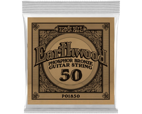 ERNIE BALL 1850 Earthwood Phosphor Bronze .050 - Струна одиночная для акустической гитары