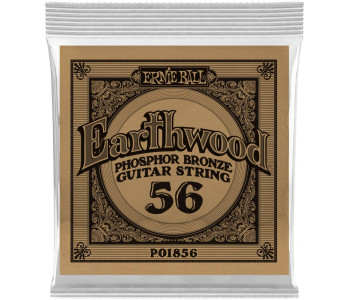 ERNIE BALL 1856 Earthwood Phosphor Bronze .056 - Струна одиночная для акустической гитары