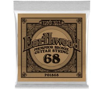 ERNIE BALL 1868 Earthwood Phosphor Bronze .068 - Струна одиночная для акустической гитары