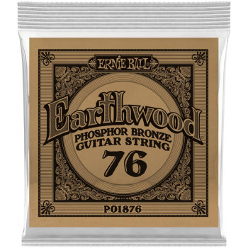ERNIE BALL 1876 Earthwood Phosphor Bronze .076 - Струна одиночная для акустической гитары