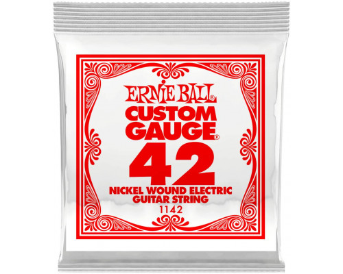 ERNIE BALL 1142 Nickel Wound .042 - Струна одиночная для электрогитары