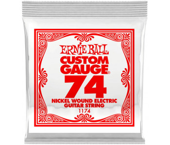 ERNIE BALL 1174 Nickel Wound .074 - Струна одиночная для электрогитары