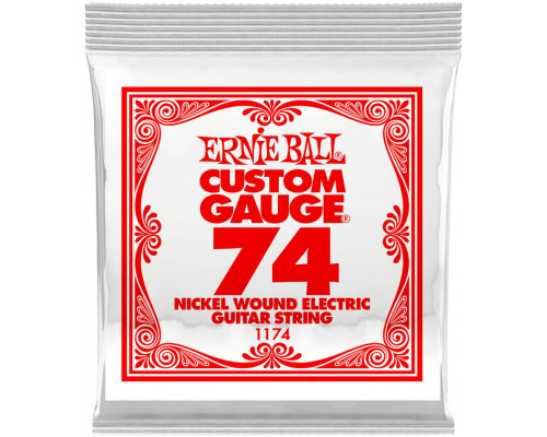 ERNIE BALL 1174 Nickel Wound .074 - Струна одиночная для электрогитары