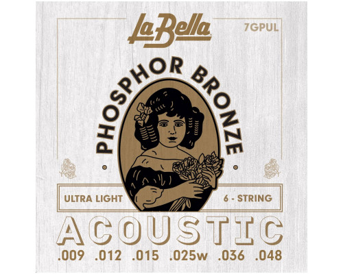 LA BELLA 7 GPUL - Струны для акустической гитары