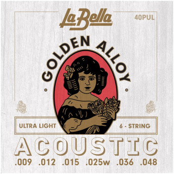 LA BELLA 40 PUL - Струны для акустической гитары