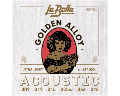 LA BELLA 40 PUL - Струны для акустической гитары