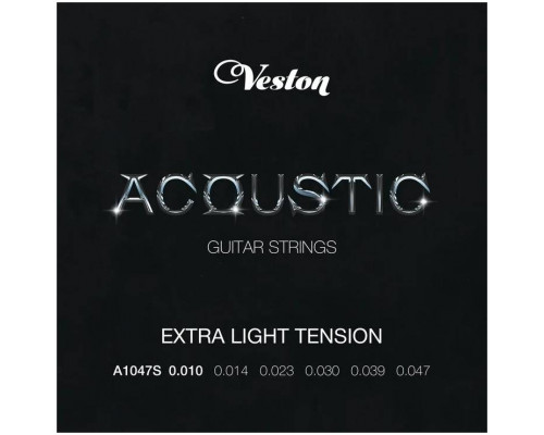 VESTON A1047 S - Струны для акустической гитары