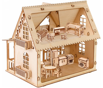 Конструктор блочный POLLY Деревенский домик