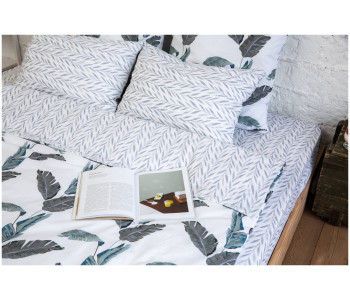 PANACOTTI 180x220 Sweet Line Leaves - Простыня на резинке