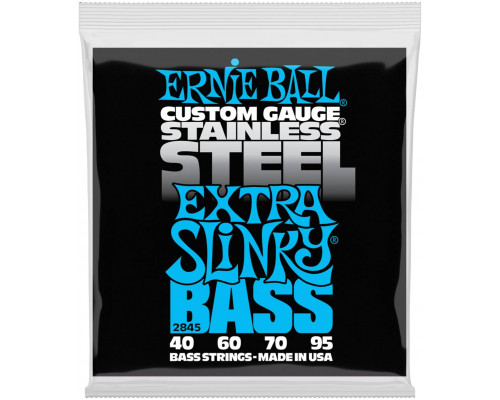 ERNIE BALL 2845 Stainless Steel Slinky Extra 40-95 - Струны для бас-гитары