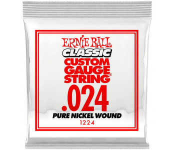 ERNIE BALL 1224 Plain Steel .024 - Струна одиночная для акустической и электрогитары