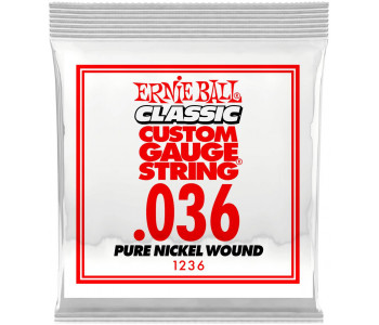 ERNIE BALL 1236 Plain Steel .036 - Струна одиночная для акустической и электрогитары