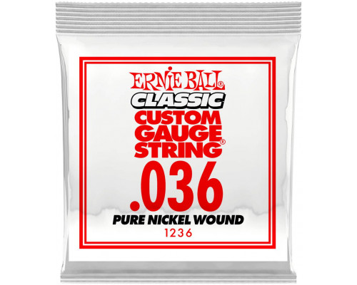 ERNIE BALL 1236 Plain Steel .036 - Струна одиночная для акустической и электрогитары