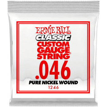 ERNIE BALL 1246 Plain Steel .046 - Струна одиночная для акустической и электрогитары