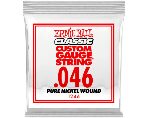ERNIE BALL 1246 Plain Steel .046 - Струна одиночная для акустической и электрогитары