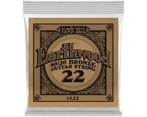 ERNIE BALL 1422 Earthwood 80/20 .022 - Струна одиночная для акустической гитары
