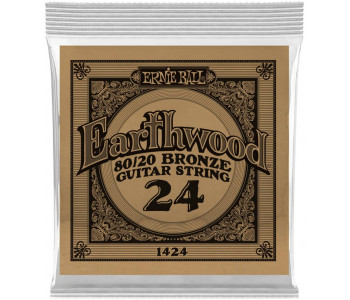 ERNIE BALL 1424 Earthwood 80/20 .024 - Струна одиночная для акустической гитары