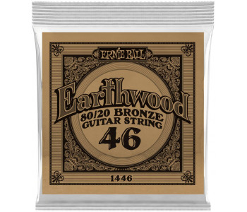 ERNIE BALL 1446 Earthwood 80/20 .046 - Струна одиночная для акустической гитары