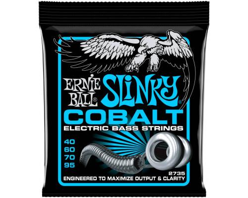 ERNIE BALL 2735 Slinky Cobalt Extra 40-95 - Струны для бас-гитары