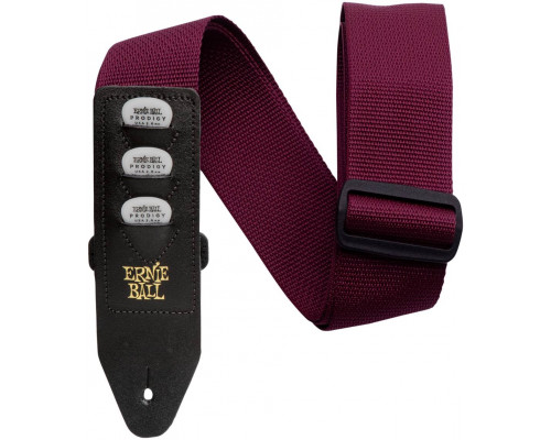 ERNIE BALL 4688 Pickholder Burgundy - Ремень для гитары