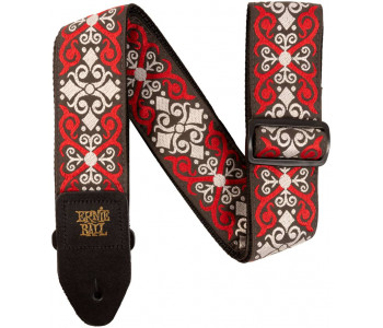 ERNIE BALL 4695 Jacquard Red Trellis - Ремень для гитары