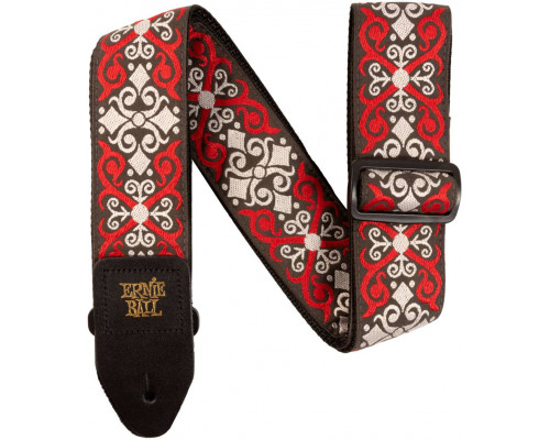 ERNIE BALL 4695 Jacquard Red Trellis - Ремень для гитары
