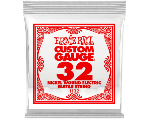 ERNIE BALL 1132 Nickel Wound .032 - Струна одиночная для электрогитары